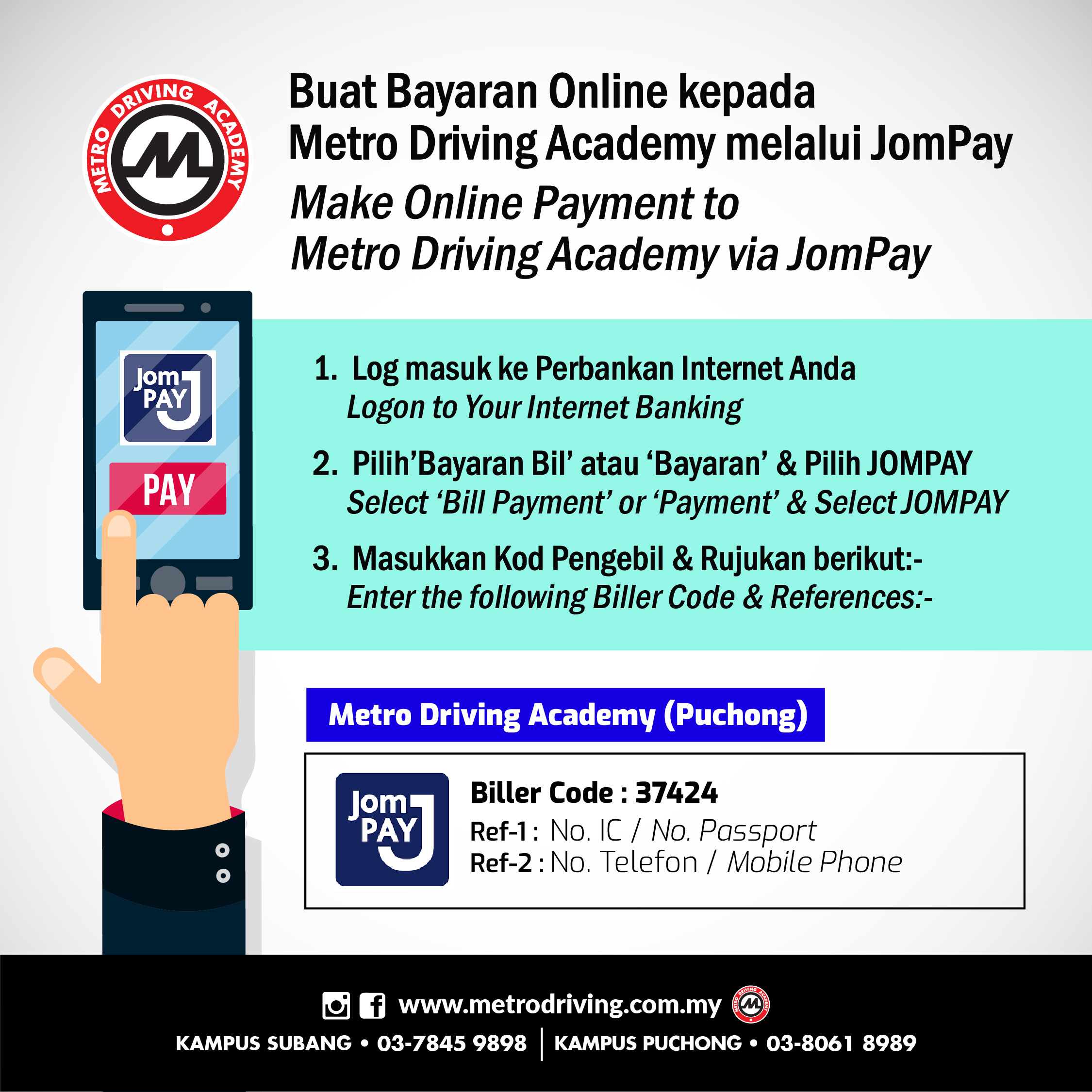 Make Online Payment With Jompay